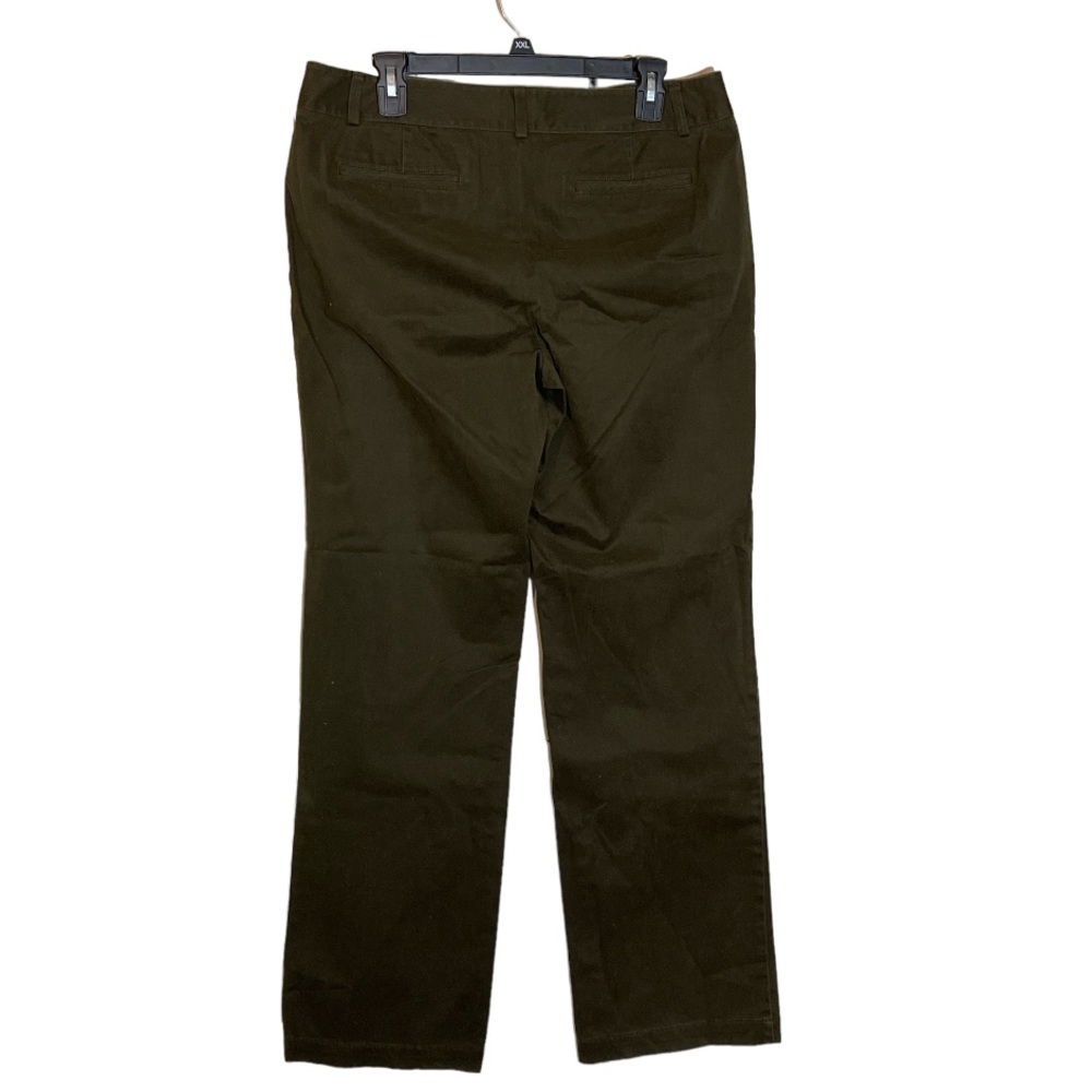 Talbots Cotton Flat Front Pants Slacks Trousers Zippered Pockets Size 10 - Picture 2 of 16